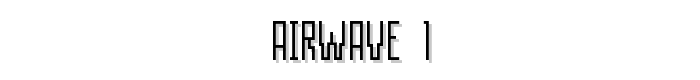 AIRWAVE 1 font